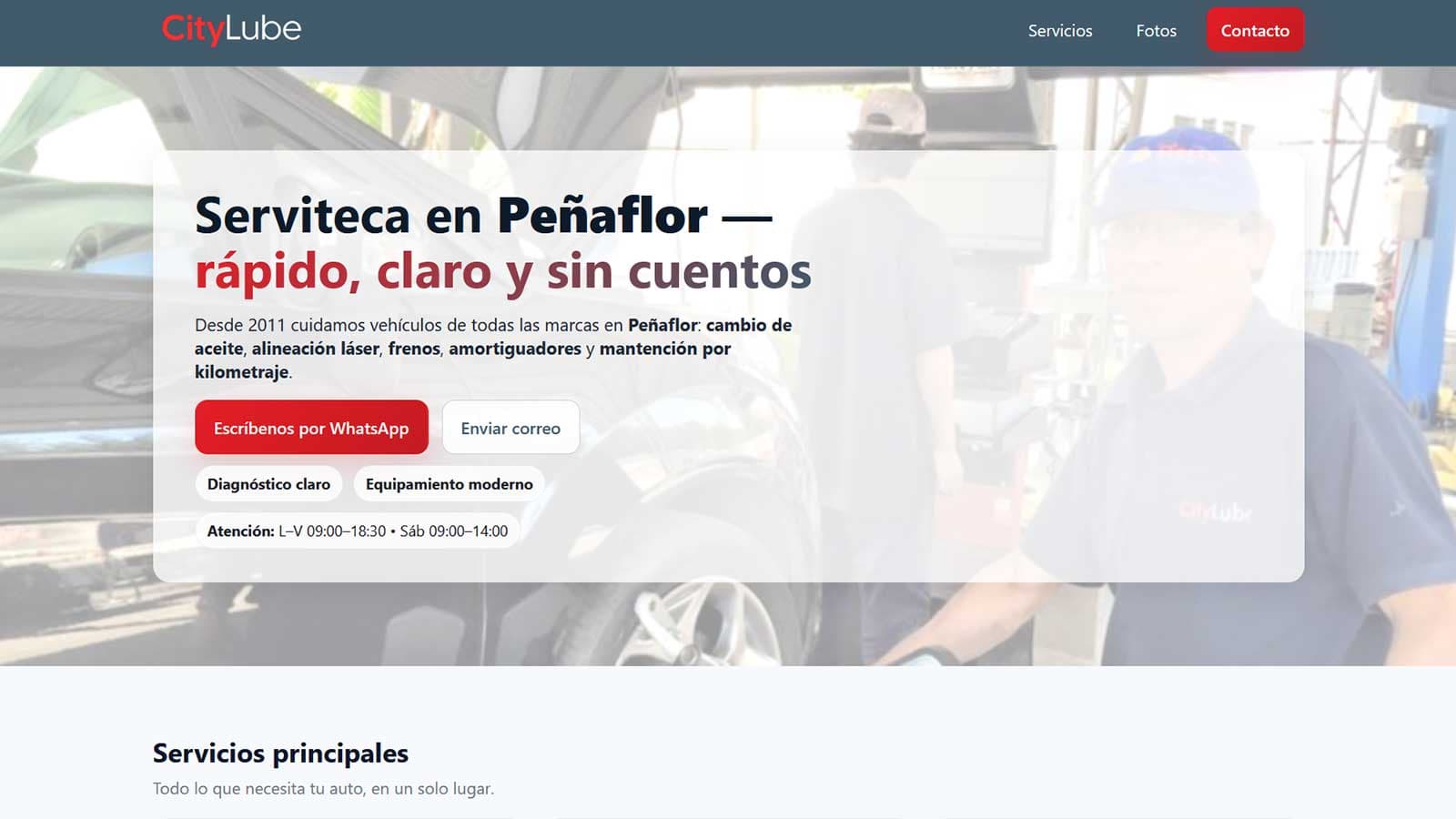 CityLube — Serviteca en Peñaflor